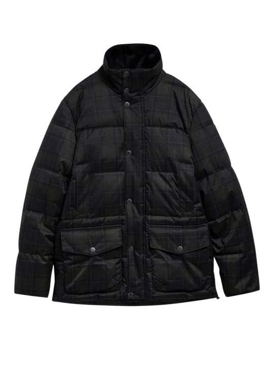 DOUDOUNE LONNEN TARTAN VERT BLEU MQU 1908 TN11 BARBOUR HOMME solo