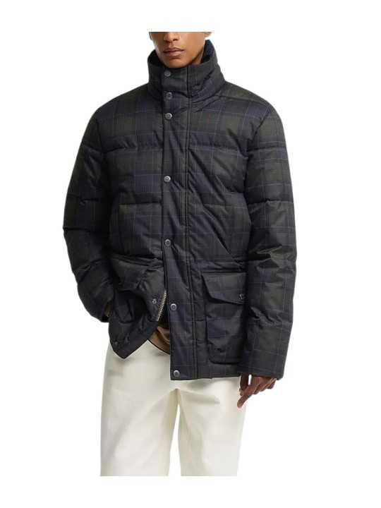 DOUDOUNE LONNEN TARTAN VERT BLEU MQU 1908 TN11 BARBOUR HOMME face 2