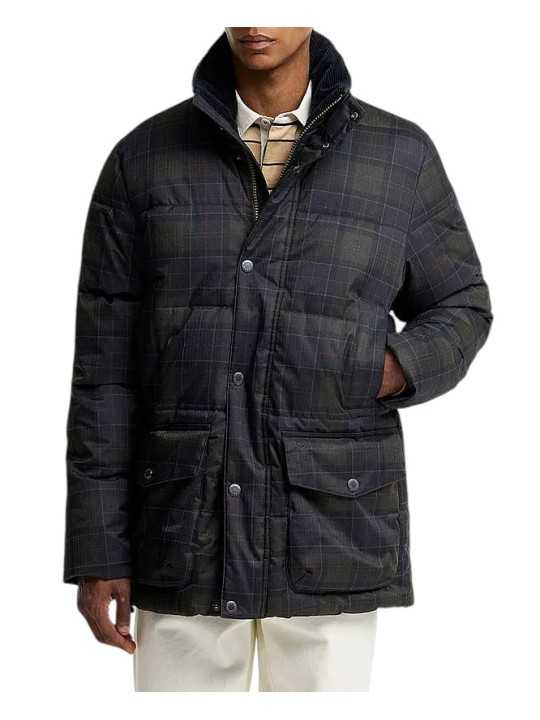DOUDOUNE LONNEN TARTAN VERT BLEU MQU 1908 TN11 BARBOUR HOMME