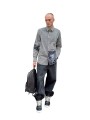 CHEMISE RAYEE BLANC NOIR PHOTOS CHAT FLEUR M1R A112 W03312 79 PAUL SMITH HOMME look