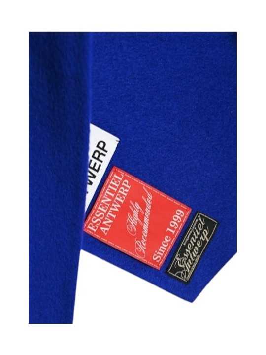 Châle bleu roi manteau KAAP II22 Essentiel Antwerp femme boutique Strasbourg mode shop détail3