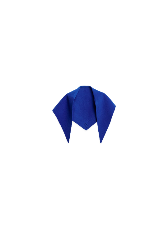 Châle bleu roi manteau KAAP II22 Essentiel Antwerp femme boutique Strasbourg mode shop scarf