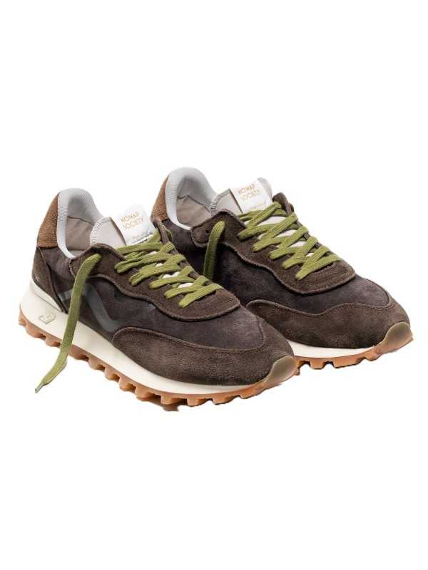 Baskets Veloce suède wash choco spoiler cognac No Map Society homme NC5MS110 120 122 boutique mode shoes sneakers Strasbourg 1