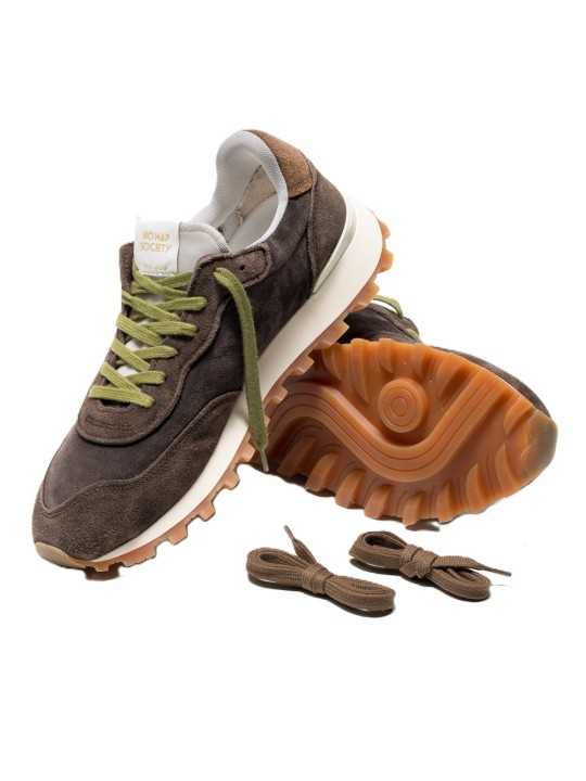 BASKETS VELOCE SUEDE WASH CHOCO SPOILER COGNAC NC5MS110 120 122 Strasbourg intérieur et semelle