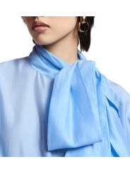 Blouse voile bleu ciel oversize KARISMATIC SK18 Essentiel Antwerp femme boutique Strasbourg mode vêtement shop fashion détail