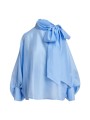 Blouse voile bleu ciel oversize KARISMATIC SK18 Essentiel Antwerp femme boutique Strasbourg mode vêtement shop fashion flat