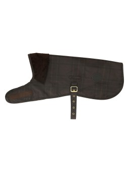 Manteau chien wax tartan olive doublé polaire Barbour Dog DAC 0031 TN31 DCO0031TN31_boutique Strasbourg chien coat store dog