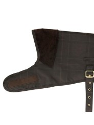 MANTEAU CHIEN WAX TARTAN OLIVE DOUBLE POLAIR DAC 0031 TN31 STRASBOURG