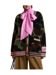 CARDIGAN CAMO LISERE ROSE FLUO KAMOO K1DA ESSENTIEL ANTWERP Strasbourg fashion front