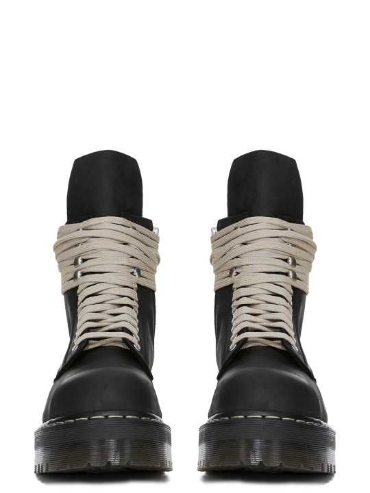 Boots noires lacets mastic Dr Martens Steel Toe Boot Rick Owens femme DM02F1813 3001 09 DW02F1813_3001 09 01boutique Strasbourg