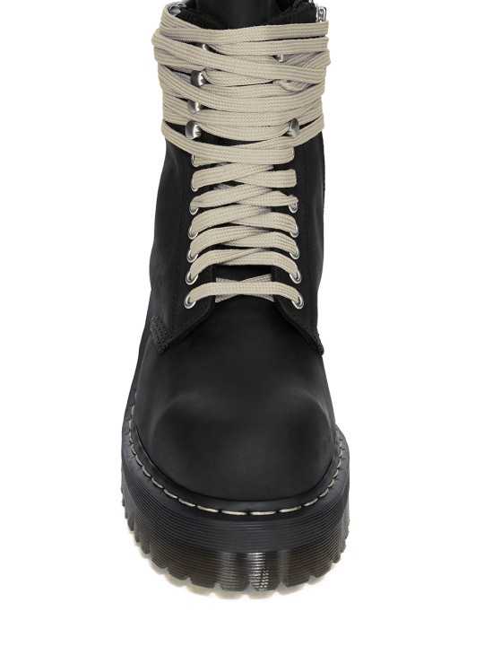 Boots noires lacets mastic Dr Martens Steel Toe Boot Rick Owens femme DM02F1813 3001 09 DW02F1813_3001 09 01boutique Strasbourg