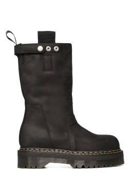 Bottes noires Dr Martens Steel pull On Boot DW02F 1814 09 Rick Owens Femme DM02F1814 4001 09 boutique Strasbourg shop store
