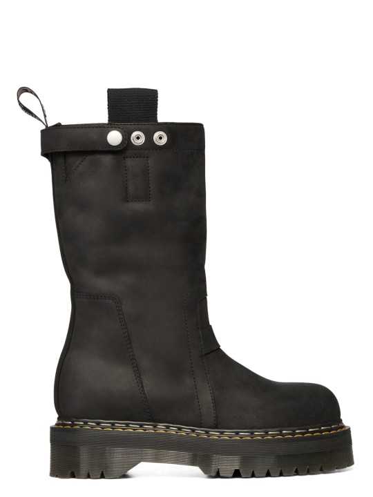 Bottes noires Dr Martens Steel pull On Boot DW02F 1814 09 Rick Owens Femme DM02F1814 4001 09 boutique Strasbourg shop store