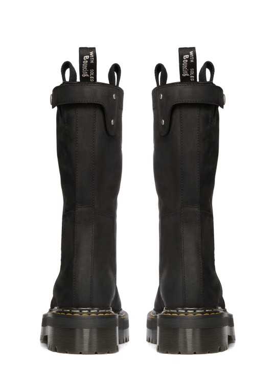 Bottes noires Dr Martens Steel pull On Boot DW02F 1814 09 Rick Owens Femme DM02F1814 4001 09 boutique Strasbourg shop store