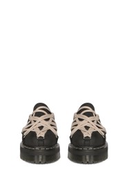 Mules noires lacets mastic Dr Martens Megalace DW02F 1815 6001 09 Rick Owens Femme DW02F1815 6001 09 boutique Strasbourg