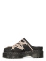 Mules noires lacets mastic Dr Martens Megalace DW02F 1815 6001 09 Rick Owens Femme DW02F1815 6001 09 boutique Strasbourg