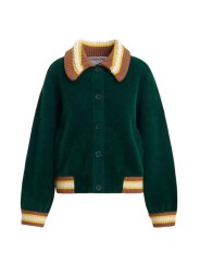 GILET DOUX VERT COL PERLE JAUNE CAMEL KAMORE K1FW ESSENTIEL ANTWERP Strasbourg Fashion boutique mode vêtement f