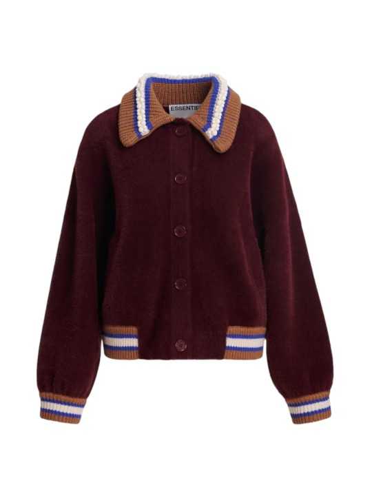 GILET DOUX BORDEAUX COL PERLE BLEU CAMEL KAMORE K2WN ESSENTIEL ANTWERP Strasbourg Fashion f