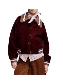 GILET DOUX BORDEAUX COL PERLE BLEU CAMEL KAMORE K2WN ESSENTIEL ANTWERP Strasbourg Fashion