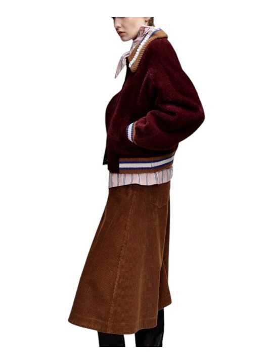 GILET DOUX BORDEAUX COL PERLE BLEU CAMEL KAMORE K2WN ESSENTIEL ANTWERP Strasbourg Fashion p