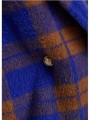 VESTE GILET CROISE CARREAUX CAMEL BLEU ROI KARREAU K2II ESSENTIEL ANTWERP Strasbourg Fashion boutique vêtement mode d