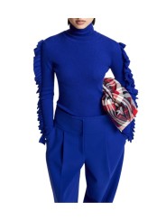 PULL COL ROULE VOLANTS MANCHES BLEU ROI KITTY K1II ESSENTIEL ANTWERP Strasbourg Fashion boutique vêtement mode s