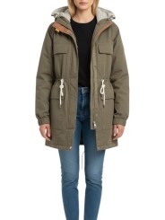 DOUDOUNE PARKA TAUPE CAPUCHE LAINE GREIGE NARUSE PWJKBI32 B070 Strasbourg