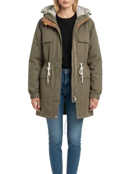 DOUDOUNE PARKA TAUPE CAPUCHE LAINE GREIGE NARUSE PWJKBI32 B070 Strasbourg