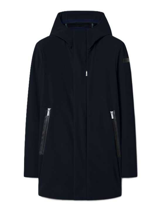 Trench doublé velours capuche Blue Black Thermo 26045 60 RRD Roberto Ricci Design homme boutique Strasbourg shop vêtement flat