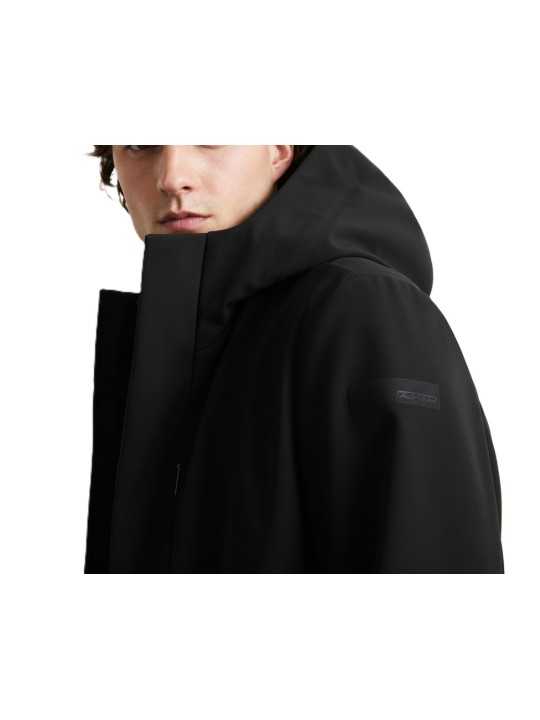 Trench doublé velours capuche Blue Black Thermo 26045 60 RRD Roberto Ricci Design homme boutique Strasbourg shop vêtement détail