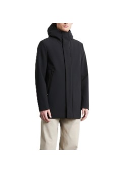 Trench doublé velours capuche Blue Black Thermo 26045 60 RRD Roberto Ricci Design homme boutique Strasbourg shop vêtement front