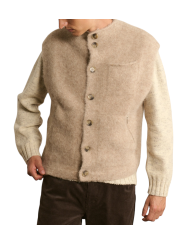 Veste sans manche Carter boutons beige alpaga 622838 9402 Montagut Homme boutique Strasbourg vêtement shop store styl