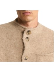 Veste sans manche Carter boutons beige alpaga 622838 9402 Montagut Homme boutique Strasbourg vêtement shop store zoom