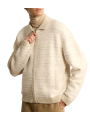 Veste zip chiné alpaga écru greige Caleb 622839 9514 Montagut Homme boutique Strasbourg vêtement shop store gilet style