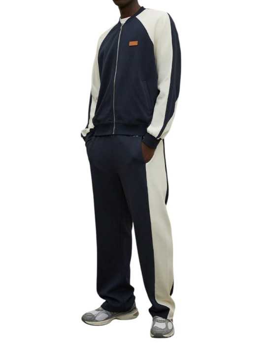 ENSEMBLE JOGGING COLLAB HIDEOUT NAVY ECRU FLEUR DOS CALIFORNIA 622 848 9512 face