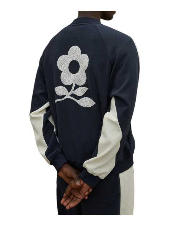ENSEMBLE JOGGING COLLAB HIDEOUT NAVY ECRU FLEUR DOS CALIFORNIA 622 848 9512 dos 2