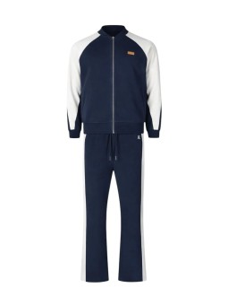 ENSEMBLE JOGGING COLLAB HIDEOUT NAVY ECRU FLEUR DOS CALIFORNIA 622 848 9512 solo