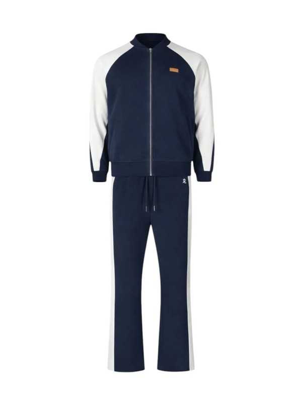 ENSEMBLE JOGGING COLLAB HIDEOUT NAVY ECRU FLEUR DOS CALIFORNIA 622 848 9512 solo