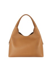 Sac cuir eco grainé porté épaule daino camel Elisabetta Franchi Femme BS23A 7270 AI6 boutique Strasbourg shop store bag