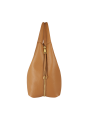Sac cuir eco grainé porté épaule daino camel Elisabetta Franchi Femme BS23A 7270 AI6 boutique Strasbourg shop store bag side