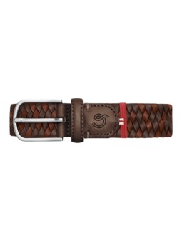 CEINTURE TRESSEE BOLOGNA LEATHER MULTI BROWN LA BOUCLE MIXTE L20100560 Strasbourg focus
