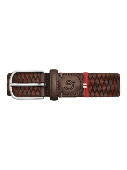 CEINTURE TRESSEE BOLOGNA LEATHER MULTI BROWN LA BOUCLE MIXTE L20100560 Strasbourg focus