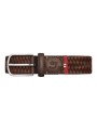 CEINTURE TRESSEE BOLOGNA LEATHER MULTI BROWN LA BOUCLE MIXTE L20100560 Strasbourg focus