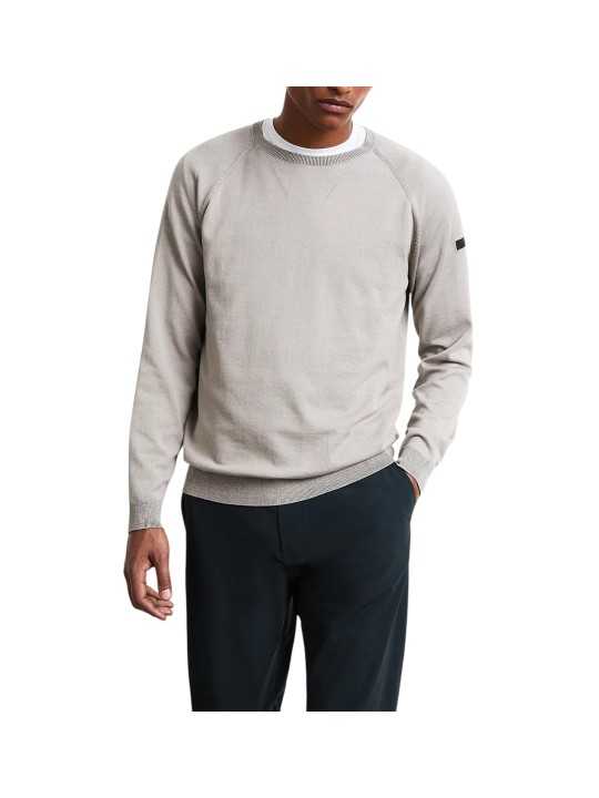 PULL FIN GREIGE COL ROND 26120 85 RRD ROBERTO RICCI DESIGNS HOMME face 1