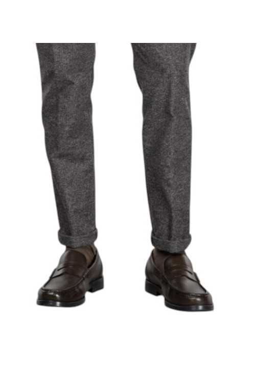 Chino Osaka micro tweed brun écru MTE355 050 Mason's Homme boutique Strasbourg vêtement shop store mode rever