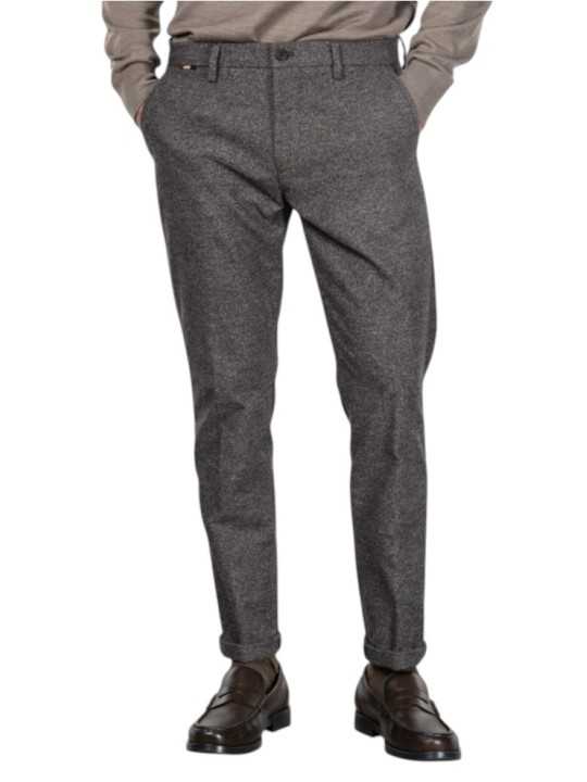 Chino Osaka micro tweed brun écru MTE355 050 Mason's Homme boutique Strasbourg vêtement shop store mode front
