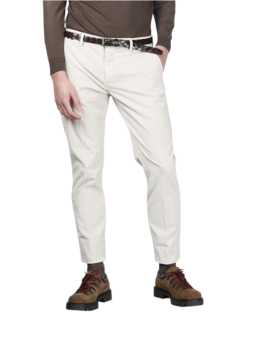 Chino velours Osaka écru VBE033 020 Mason's Homme boutique Strasbourg vêtement shop store mode front