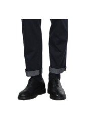 Chino travel New Boston loose navy MBE071 312 Mason's Homme boutique Strasbourg vêtement shop store mode revers