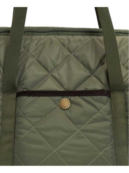 Sac matelassé Dog vert moumoute brun Barbour Dog DAC 0140 OL74 boutique store chien mode shop Strasbourg d