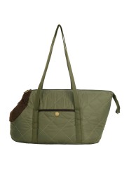 Sac matelassé Dog vert moumoute brun Barbour Dog DAC 0140 OL74 boutique store chien mode shop Strasbourg r